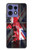 S2936 UK British Flag Map Hülle Schutzhülle Taschen für Motorola Edge 50 Fusion