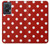 S2951 Red Polka Dots Hülle Schutzhülle Taschen für Motorola Edge 50 Fusion