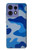 S2958 Army Blue Camo Camouflage Hülle Schutzhülle Taschen für Motorola Edge 50 Fusion