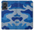 S2958 Army Blue Camo Camouflage Hülle Schutzhülle Taschen für Motorola Edge 50 Fusion
