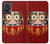 S3023 Japan Good Luck Daruma Doll Hülle Schutzhülle Taschen für Motorola Edge 50 Fusion