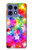 S3292 Colourful Disco Star Hülle Schutzhülle Taschen für Motorola Edge 50 Fusion