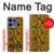 S3365 Yellow Python Skin Graphic Print Hülle Schutzhülle Taschen für Motorola Edge 50 Fusion