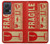 S3552 Vintage Fragile Label Art Hülle Schutzhülle Taschen für Motorola Edge 50 Fusion