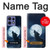 S3693 Grim White Wolf Full Moon Hülle Schutzhülle Taschen für Motorola Edge 50 Fusion