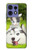 S3795 Kitten Cat Playful Siberian Husky Dog Paint Hülle Schutzhülle Taschen für Motorola Edge 50 Fusion