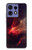 S3897 Red Nebula Space Hülle Schutzhülle Taschen für Motorola Edge 50 Fusion