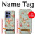 S3910 Vintage Rose Hülle Schutzhülle Taschen für Motorola Edge 50 Fusion