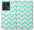 S1723 Mint Chevron Zigzag Hülle Schutzhülle Taschen für Motorola Edge 50 Ultra