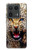 S1932 Blue Eyed Leopard Hülle Schutzhülle Taschen für Motorola Edge 50 Ultra