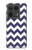 S2345 Navy Blue Shavron Zig Zag Pattern Hülle Schutzhülle Taschen für Motorola Edge 50 Ultra