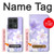 S2361 Purple White Flowers Hülle Schutzhülle Taschen für Motorola Edge 50 Ultra