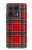 S2374 Tartan Red Pattern Hülle Schutzhülle Taschen für Motorola Edge 50 Ultra