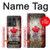 S2490 Canada Maple Leaf Flag Texture Hülle Schutzhülle Taschen für Motorola Edge 50 Ultra
