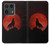 S2955 Wolf Howling Red Moon Hülle Schutzhülle Taschen für Motorola Edge 50 Ultra