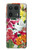 S3205 Retro Art Flowers Hülle Schutzhülle Taschen für Motorola Edge 50 Ultra