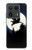 S3289 Flying Pig Full Moon Night Hülle Schutzhülle Taschen für Motorola Edge 50 Ultra