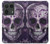 S3582 Purple Sugar Skull Hülle Schutzhülle Taschen für Motorola Edge 50 Ultra