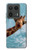 S3680 Cute Smile Giraffe Hülle Schutzhülle Taschen für Motorola Edge 50 Ultra
