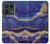 S3906 Navy Blue Purple Marble Hülle Schutzhülle Taschen für Motorola Edge 50 Ultra