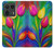 S3926 Colorful Tulip Oil Painting Hülle Schutzhülle Taschen für Motorola Edge 50 Ultra