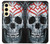 S0223 Vampire Skull Tattoo Hülle Schutzhülle Taschen für Samsung Galaxy S24 FE