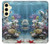 S0227 Aquarium Hülle Schutzhülle Taschen für Samsung Galaxy S24 FE
