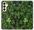 S0358 Clover Lucky Leaf Hülle Schutzhülle Taschen für Samsung Galaxy S24 FE