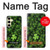 S0358 Clover Lucky Leaf Hülle Schutzhülle Taschen für Samsung Galaxy S24 FE