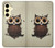 S0360 Coffee Owl Hülle Schutzhülle Taschen für Samsung Galaxy S24 FE