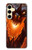 S0414 Fire Dragon Hülle Schutzhülle Taschen für Samsung Galaxy S24 FE