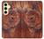 S0603 Wood Graphic Printed Hülle Schutzhülle Taschen für Samsung Galaxy S24 FE