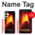 S0745 Volcano Lava Hülle Schutzhülle Taschen für Samsung Galaxy S24 FE