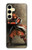 S0796 Japan Red Samurai Hülle Schutzhülle Taschen für Samsung Galaxy S24 FE