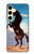 S0934 Wild Black Horse Hülle Schutzhülle Taschen für Samsung Galaxy S24 FE