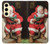 S1417 Santa Claus Merry Xmas Hülle Schutzhülle Taschen für Samsung Galaxy S24 FE
