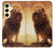 S1957 Lion Aslan Hülle Schutzhülle Taschen für Samsung Galaxy S24 FE