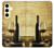 S2042 A Grape Vineyard Grapes Bottle Red Wine Hülle Schutzhülle Taschen für Samsung Galaxy S24 FE