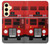 S2058 England British Double Decker Bus Hülle Schutzhülle Taschen für Samsung Galaxy S24 FE