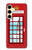 S2059 England British Telephone Box Minimalist Hülle Schutzhülle Taschen für Samsung Galaxy S24 FE
