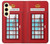 S2059 England British Telephone Box Minimalist Hülle Schutzhülle Taschen für Samsung Galaxy S24 FE