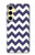 S2345 Navy Blue Shavron Zig Zag Pattern Hülle Schutzhülle Taschen für Samsung Galaxy S24 FE