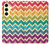 S2362 Rainbow Colorful Shavron Zig Zag Pattern Hülle Schutzhülle Taschen für Samsung Galaxy S24 FE