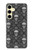 S2371 Skull Vintage Monochrome Pattern Hülle Schutzhülle Taschen für Samsung Galaxy S24 FE