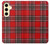 S2374 Tartan Red Pattern Hülle Schutzhülle Taschen für Samsung Galaxy S24 FE