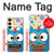 S2521 Cute Nerd Owl Cartoon Hülle Schutzhülle Taschen für Samsung Galaxy S24 FE