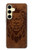 S2529 Leo Zodiac Tattoo Brown Graphic Print Hülle Schutzhülle Taschen für Samsung Galaxy S24 FE
