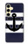 S2758 Anchor Navy Hülle Schutzhülle Taschen für Samsung Galaxy S24 FE