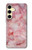 S2843 Pink Marble Texture Hülle Schutzhülle Taschen für Samsung Galaxy S24 FE