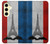 S2859 Vintage France Flag Eiffel Tower Hülle Schutzhülle Taschen für Samsung Galaxy S24 FE